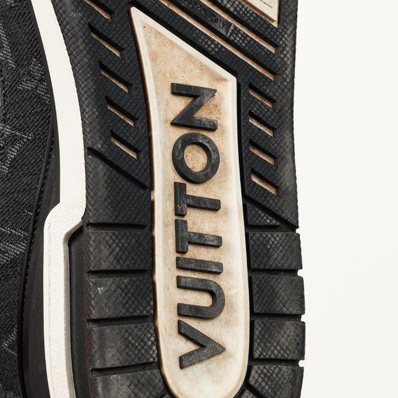 Louis Vuitton LV Trainer "Denim Noir" Leather Low-Top Sneakers - Picture 5 of 16